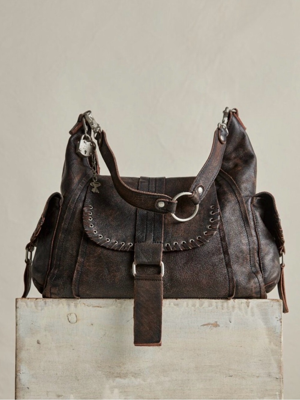 We the Free Leigh Distressed Hobo Shoulder Bag✨